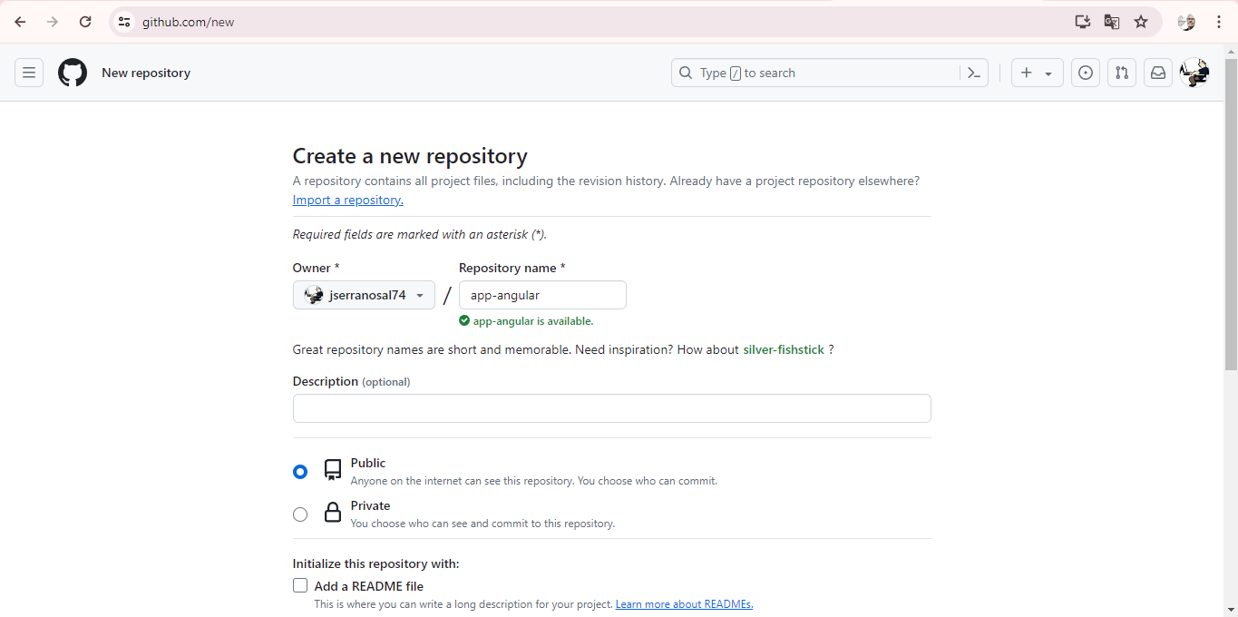 crear repositorio nuevo en github