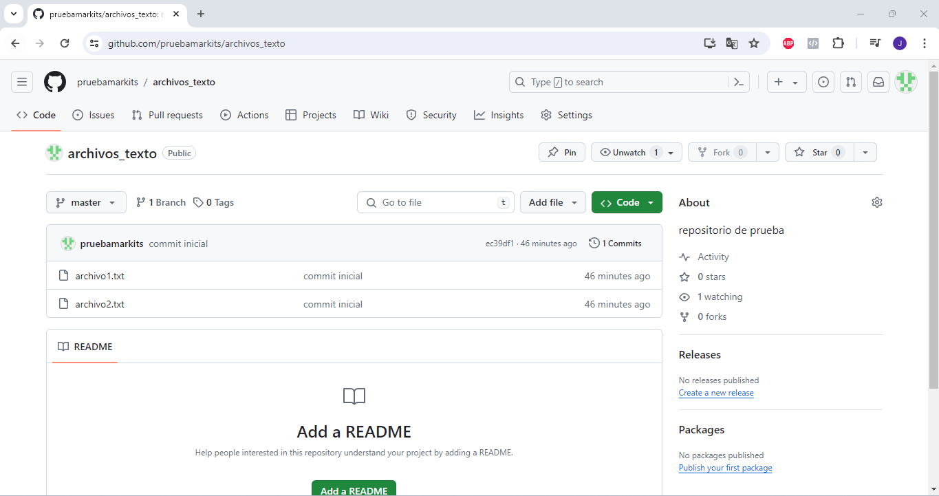 github archivos de texto